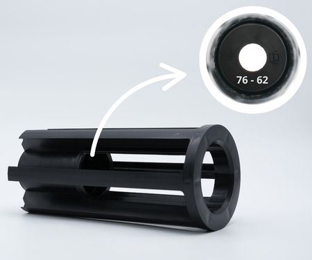 Plastic support for 76-62